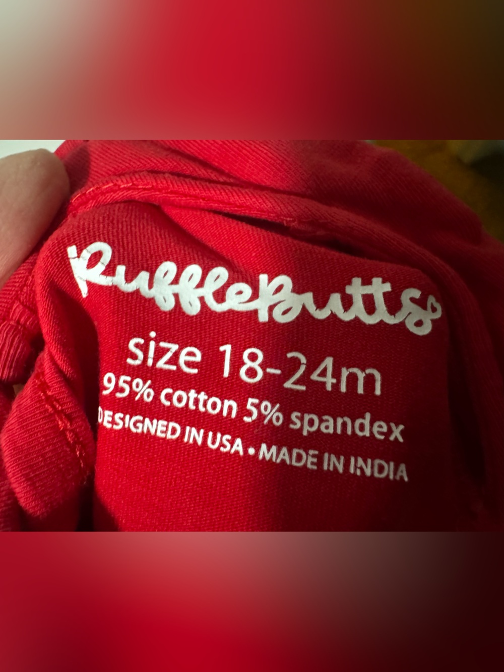 TWIN BUNDLE / RuffleButts Red Long-Sleeve Peter Pan Ruffle Bodysuit - Picture 9 of 9